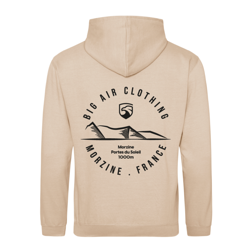 Morzine Ski Resort Hoodie - Nude