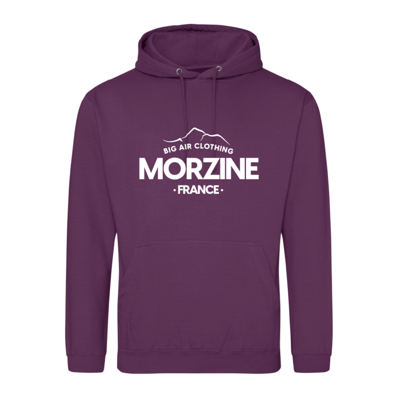 Morzine Ski Resort Hoodie - Plum