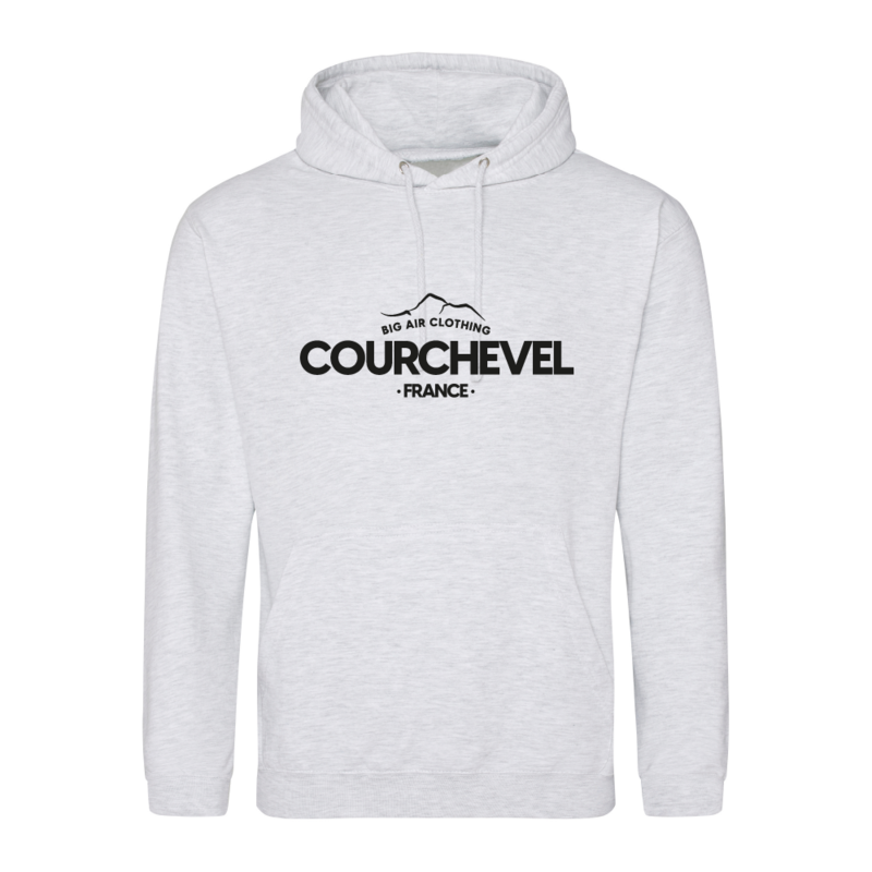 Courchevel Ski Resort Hoodie - Ash Courchevel Ski Resort Hoodie - Ash