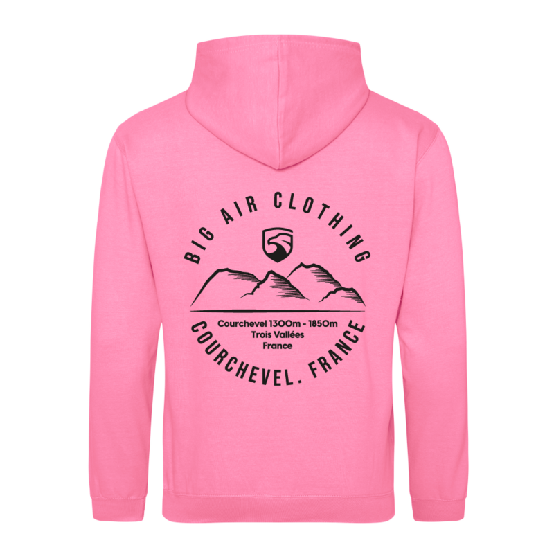 Courchevel Ski Resort Hoodie - Candyfloss