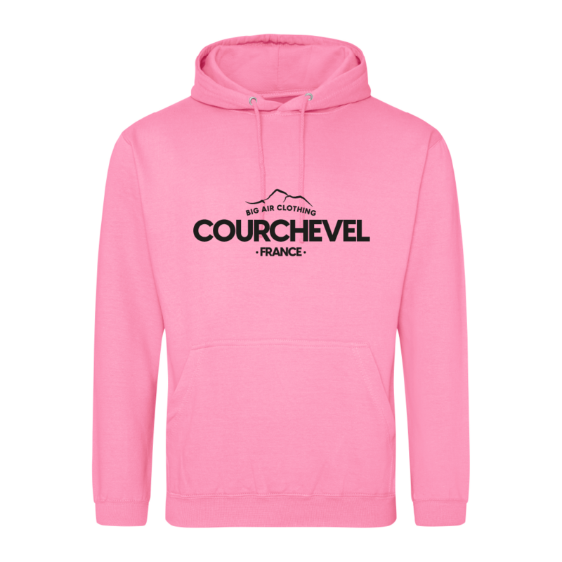 Courchevel Ski Resort Hoodie - Candyfloss Courchevel Ski Resort Hoodie - Candyfloss