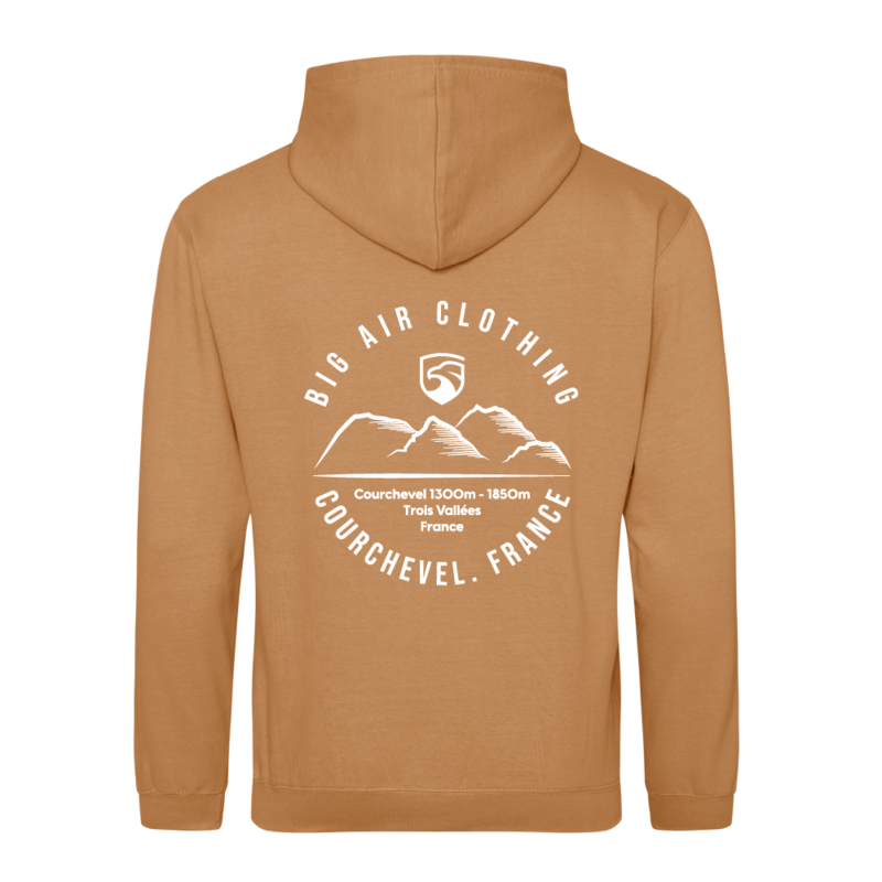 Courchevel Ski Resort Hoodie - Caramel Latte