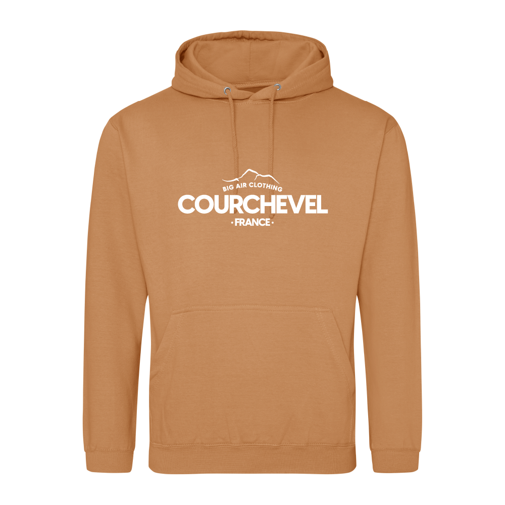 Courchevel Ski Resort Hoodie - Caramel Latte