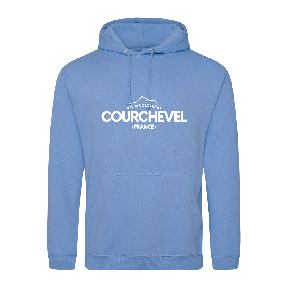 Courchevel Ski Resort Hoodie - Cornflower