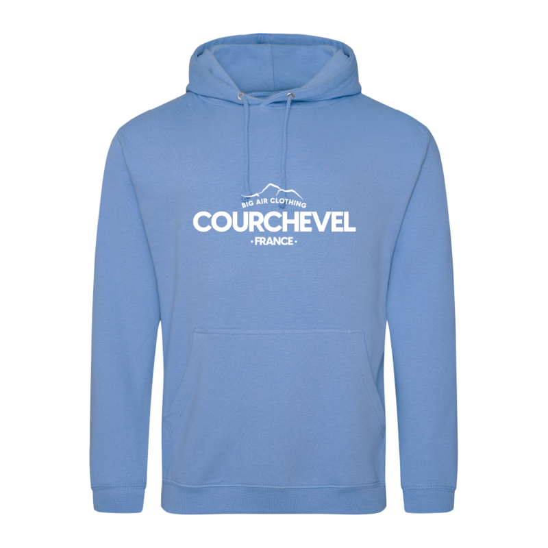 Courchevel Ski Resort Hoodie - Cornflower Courchevel Ski Resort Hoodie - Cornflower