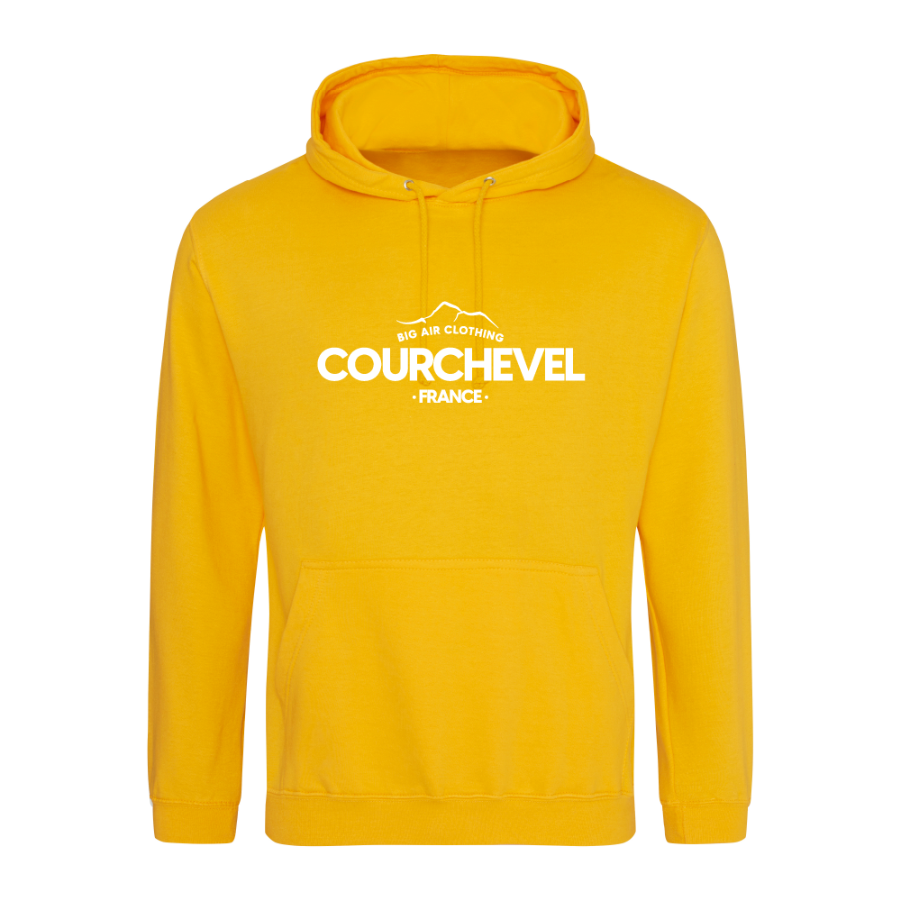 Courchevel Ski Resort Hoodie - Gold