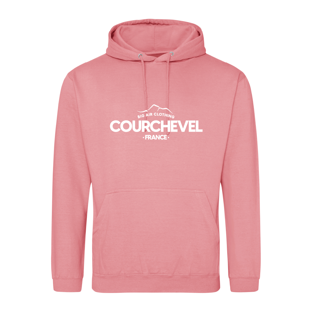 Courchevel Ski Resort Hoodie - Dusty Rose Courchevel Ski Resort Hoodie - Dusty Rose