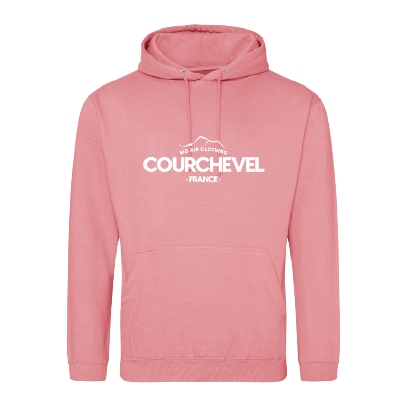 Courchevel Ski Resort Hoodie - Dusty Rose Courchevel Ski Resort Hoodie - Dusty Rose