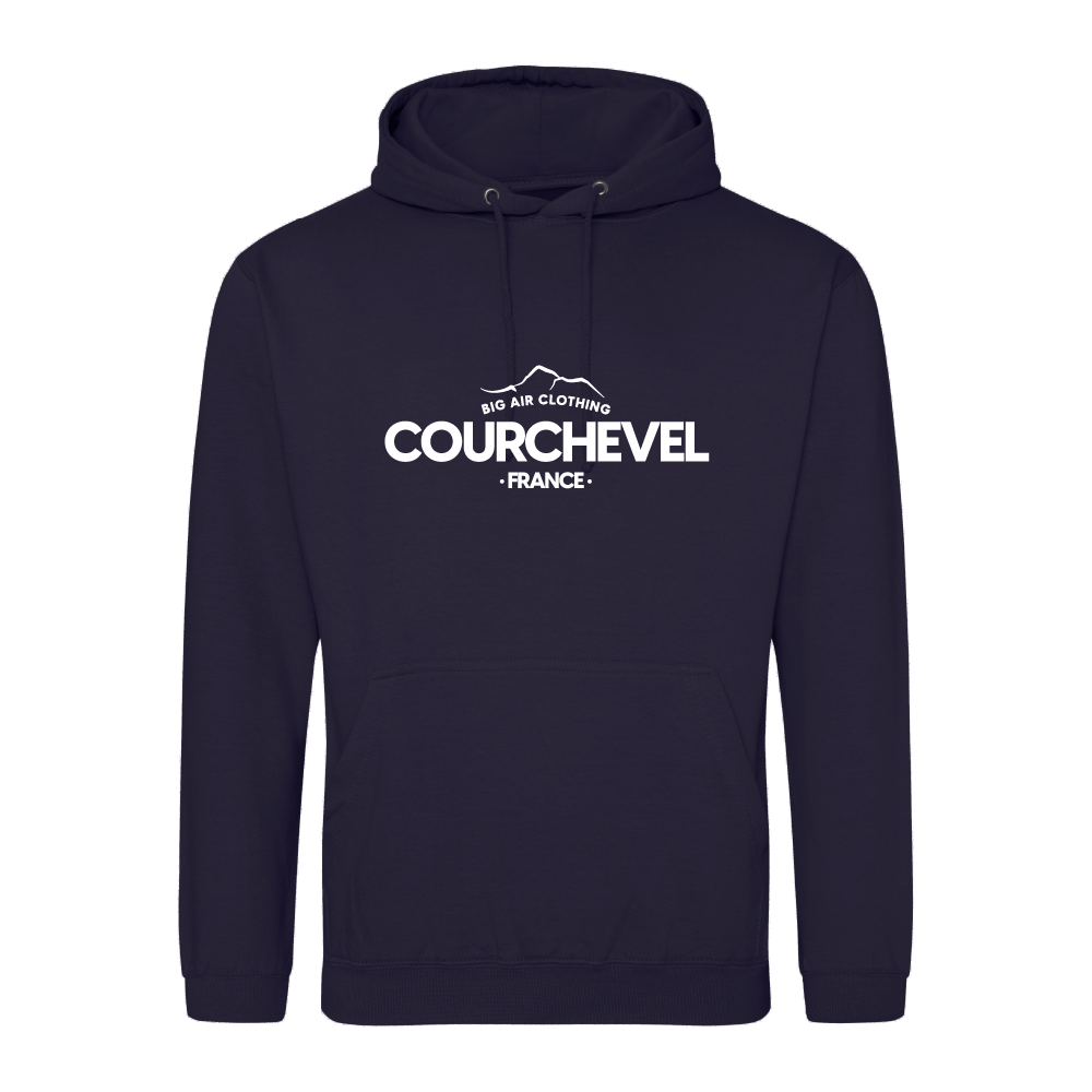 Courchevel Ski Resort Hoodie - French Navy