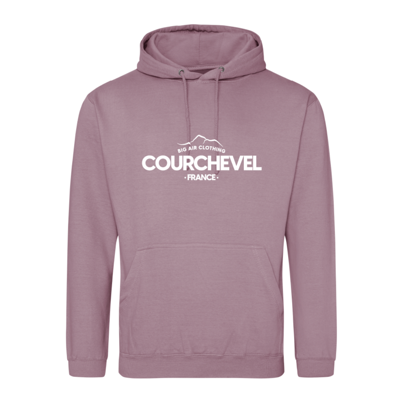 Courchevel Ski Resort Hoodie - Dusty Purple Courchevel Ski Resort Hoodie - Dusty Purple