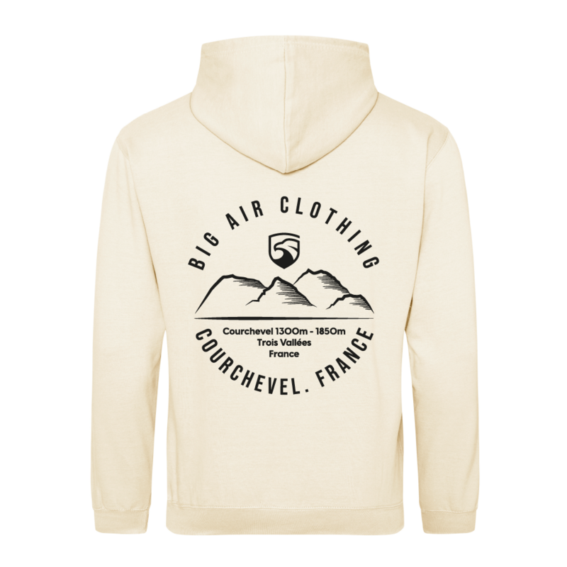 Courchevel Ski Resort Hoodie - Milkshake