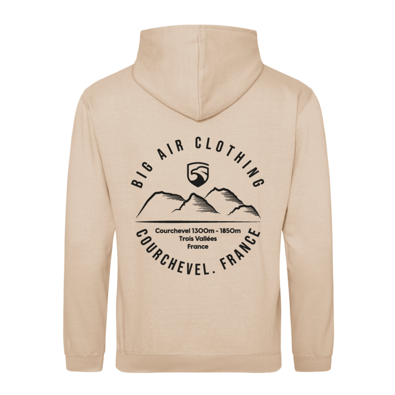Courchevel Ski Resort Hoodie - Nude