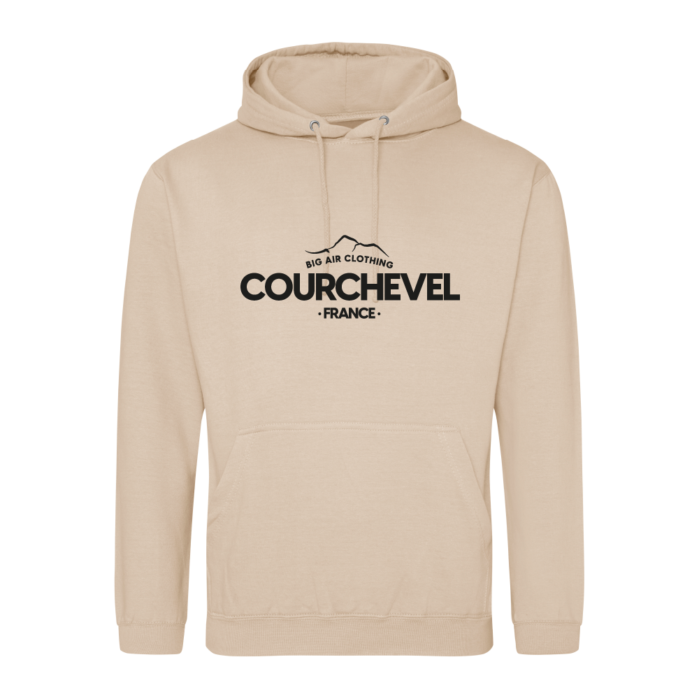 Courchevel Ski Resort Hoodie - Nude