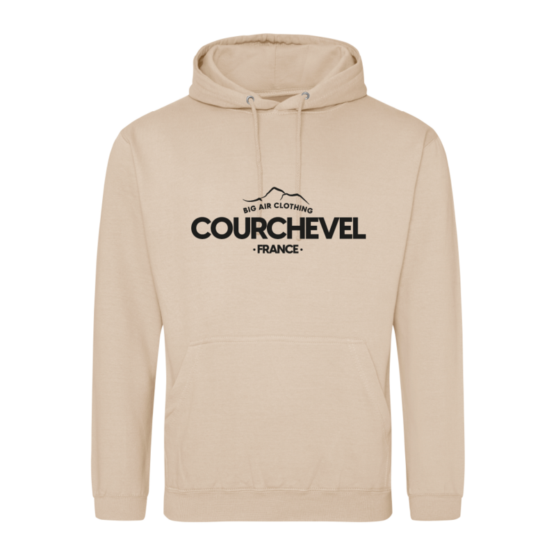 Courchevel Ski Resort Hoodie - Nude Courchevel Ski Resort Hoodie - Nude