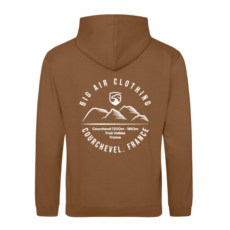 Courchevel Ski Resort Hoodie - Toffee