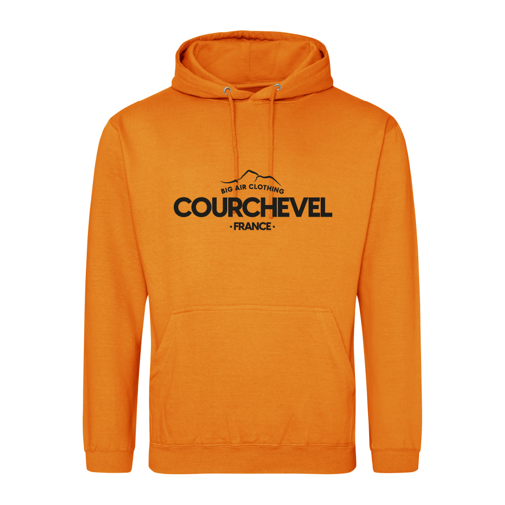 Courchevel Ski Resort Hoodie - Pumpkin Courchevel Ski Resort Hoodie - Pumpkin