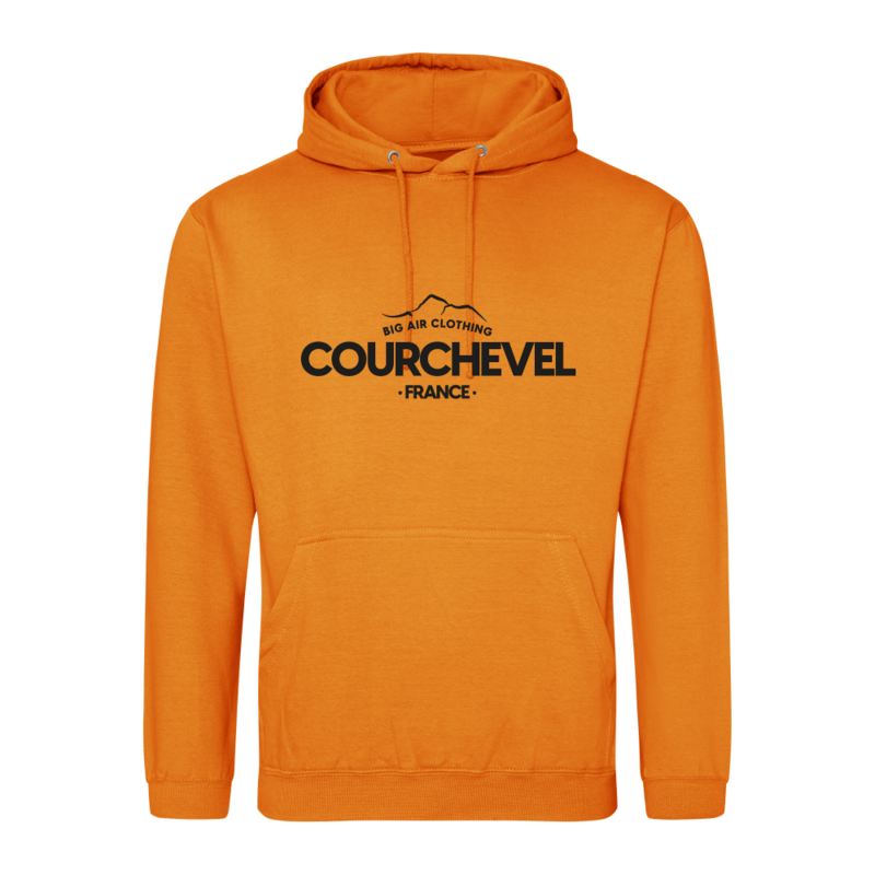 Courchevel Ski Resort Hoodie - Pumpkin Courchevel Ski Resort Hoodie - Pumpkin