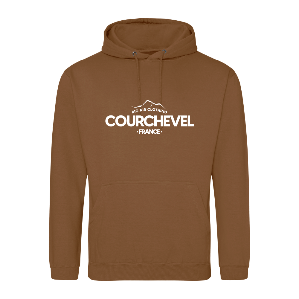 Courchevel Ski Resort Hoodie - Toffee