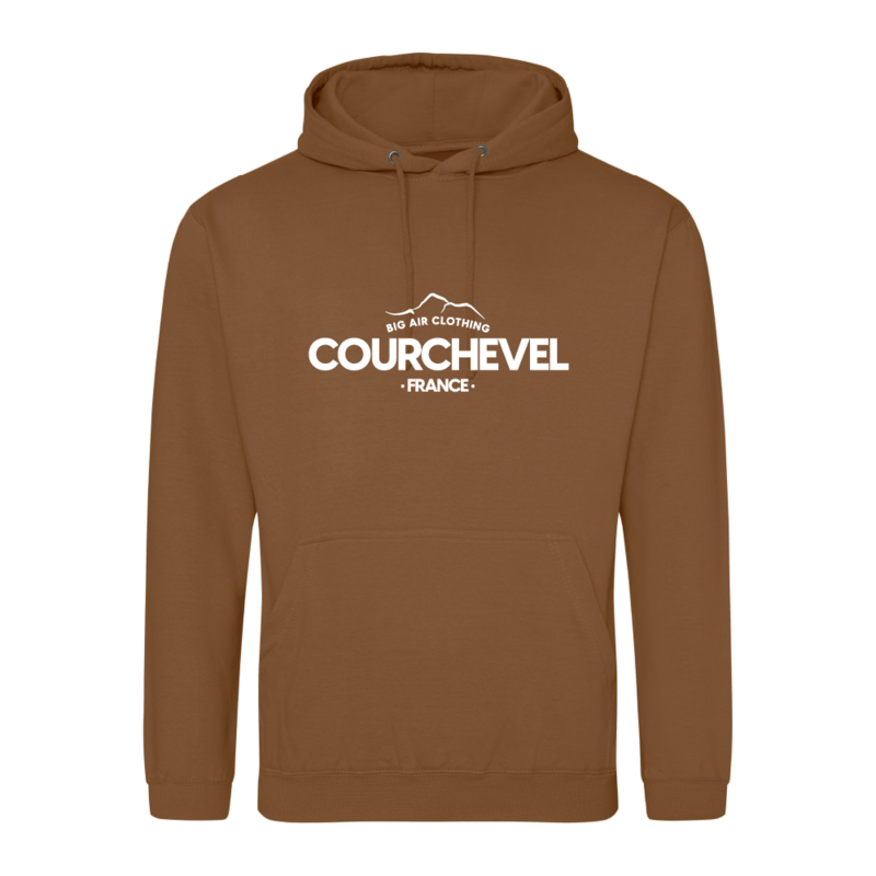 Courchevel Ski Resort Hoodie - Toffee Courchevel Ski Resort Hoodie - Toffee