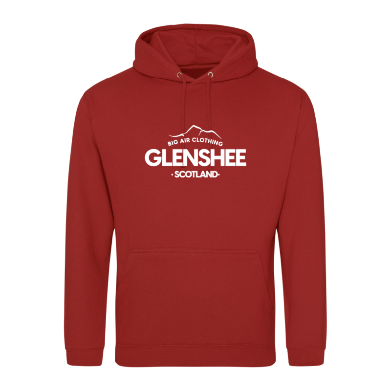 Glenshee Ski Resort Hoodie - Brick Red