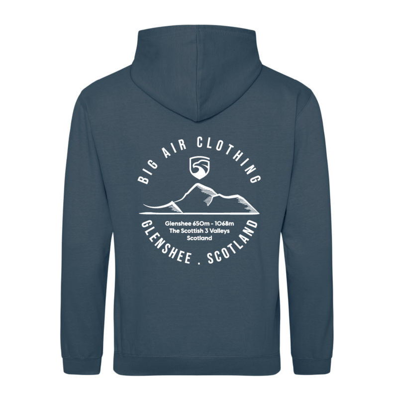 Glenshee Ski Resort Hoodie - Airforce Blue
