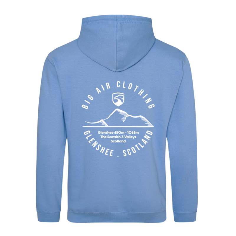 Glenshee Ski Resort Hoodie - Cornflower