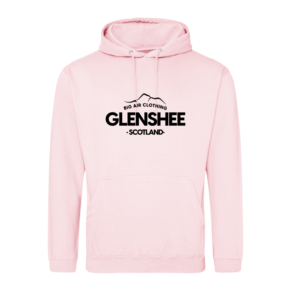 Glenshee Ski Resort Hoodie - Baby Pink