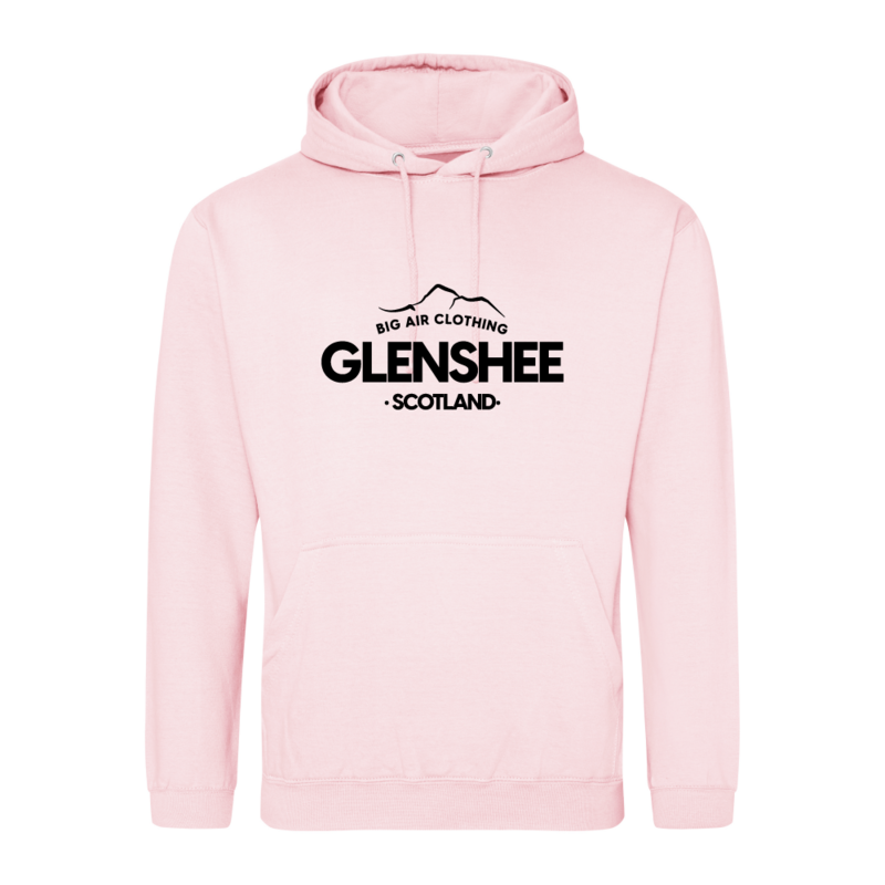 Glenshee Ski Resort Hoodie - Baby Pink