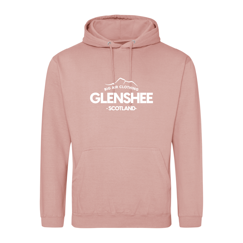 Glenshee Ski Resort Hoodie - Dusty Pink