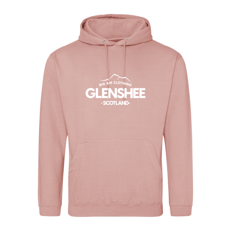 Glenshee Ski Resort Hoodie - Dusty Pink