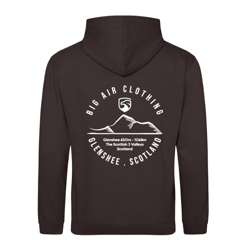 Glenshee Ski Resort Hoodie - Chocolate