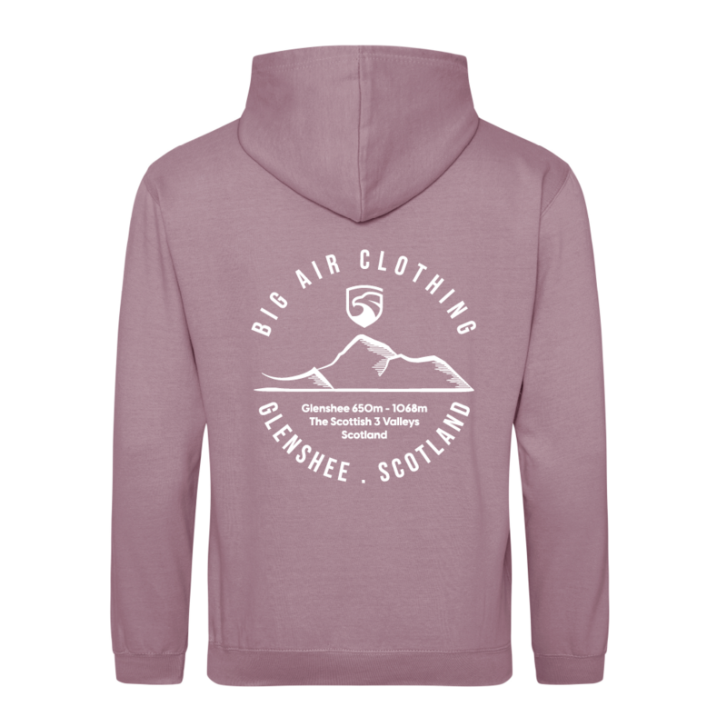 Glenshee Ski Resort Hoodie - Dusty Purple
