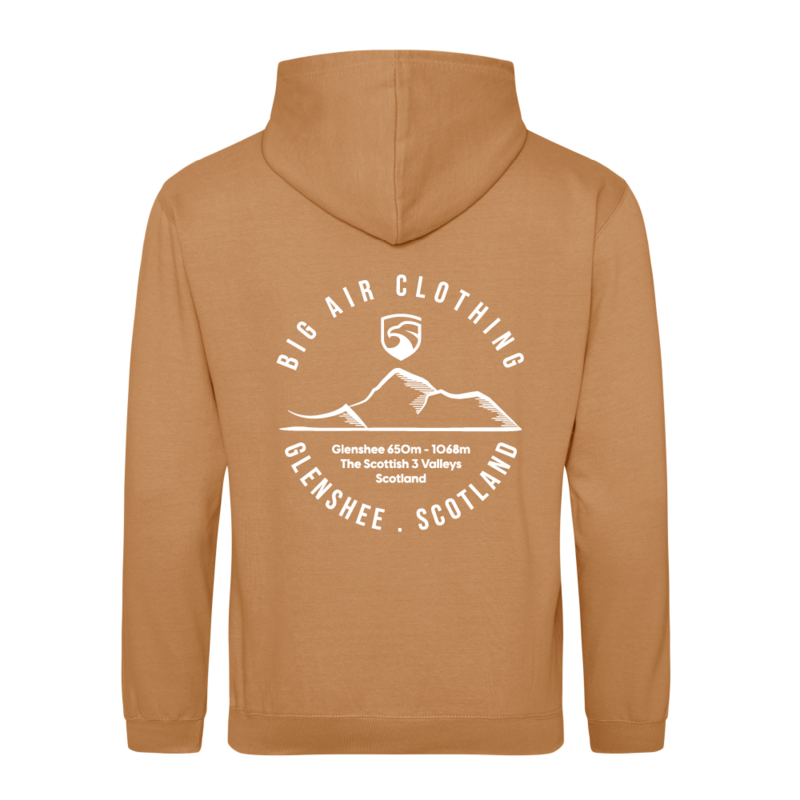 Glenshee Ski Resort Hoodie - Caramel Latte