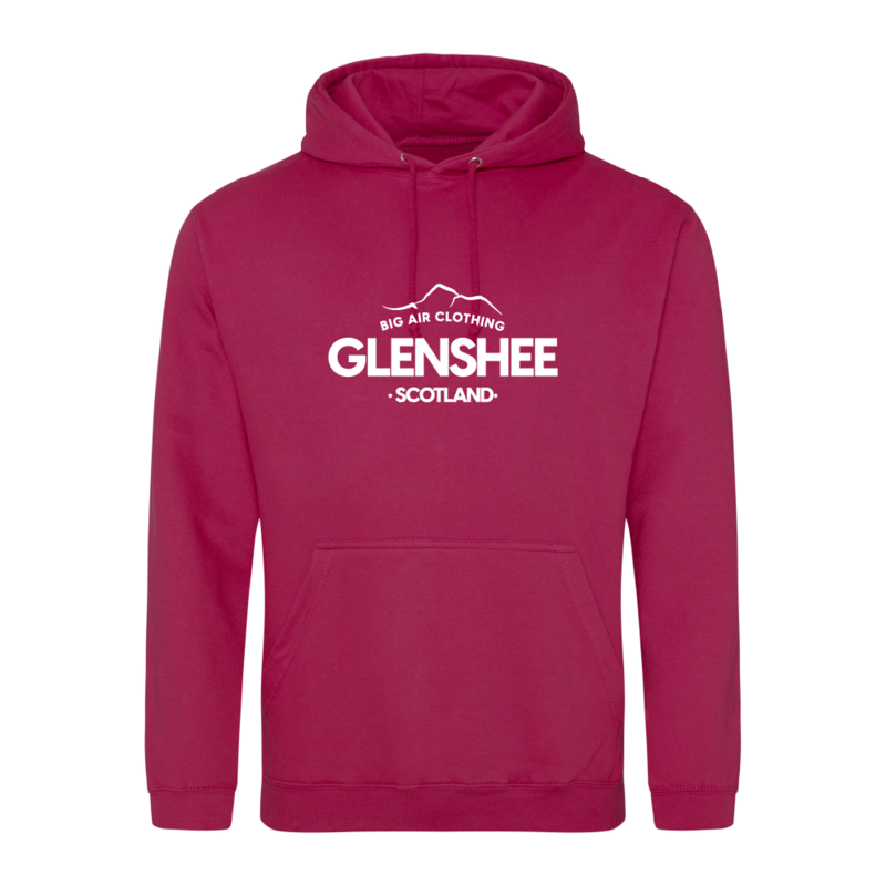 Glenshee Ski Resort Hoodie - Cranberry