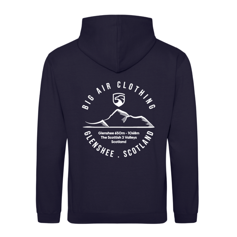 Glenshee Ski Resort Hoodie - French Navy