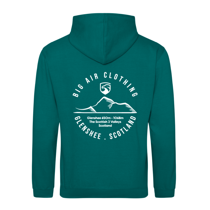 Glenshee Ski Resort Hoodie - Jade