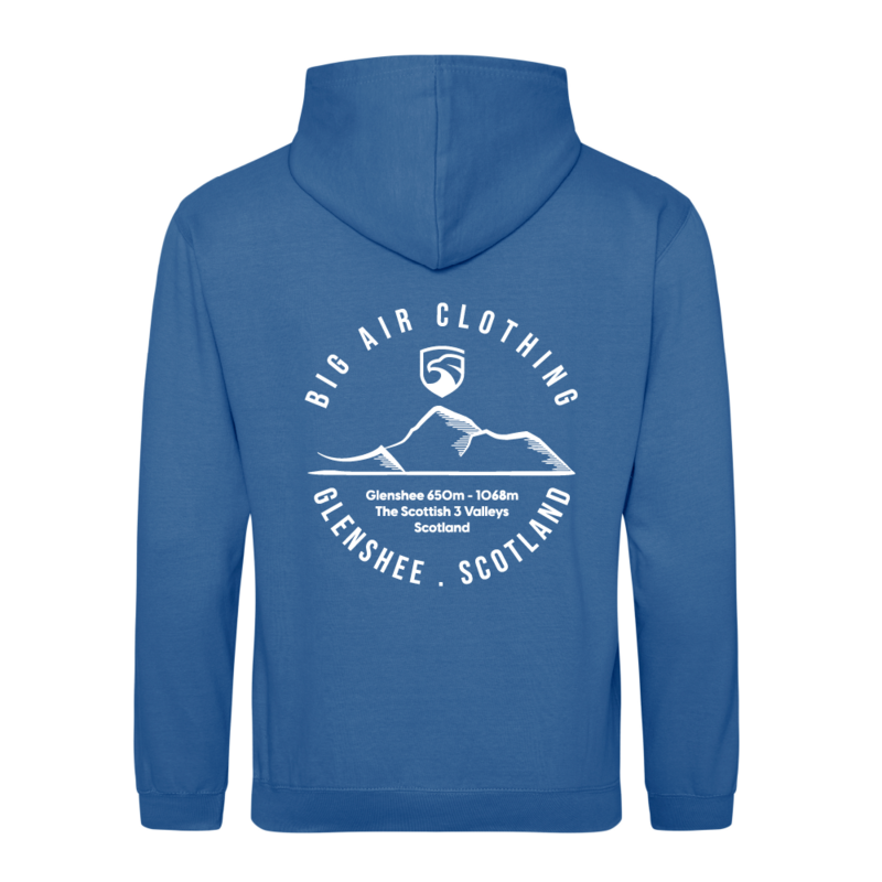 Glenshee Ski Resort Hoodie - Tropical Blue