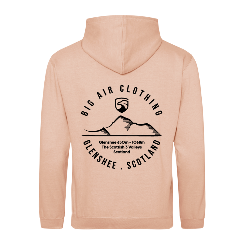 Glenshee Ski Resort Hoodie - Peach