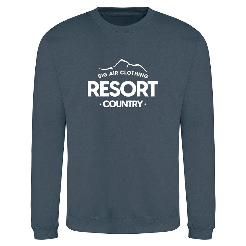The Ski Resort Sweatshirt - Air Force Blue