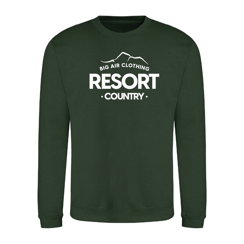 The Ski Resort Sweatshirt - Forest Green