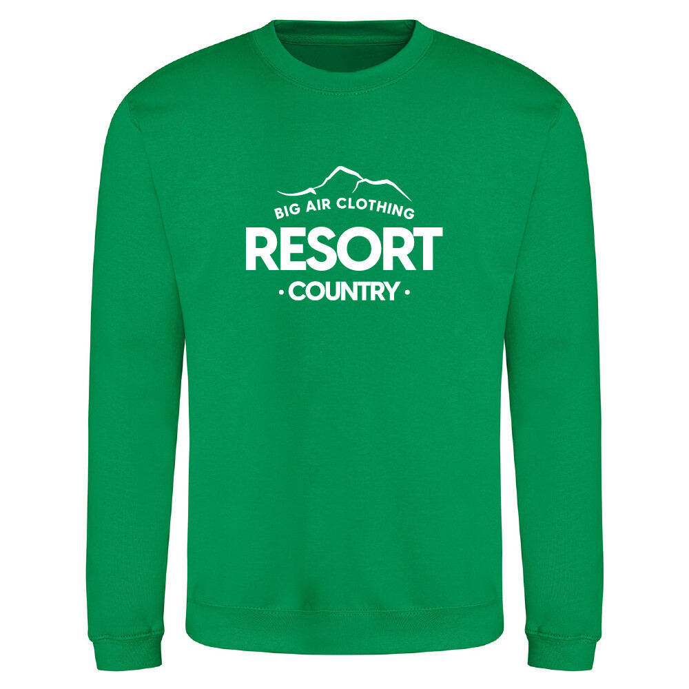 The Ski Resort Sweatshirt - Kelly Green