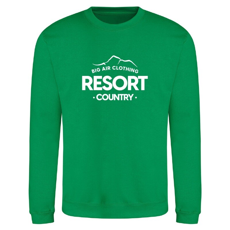 The Ski Resort Sweatshirt - Kelly Green