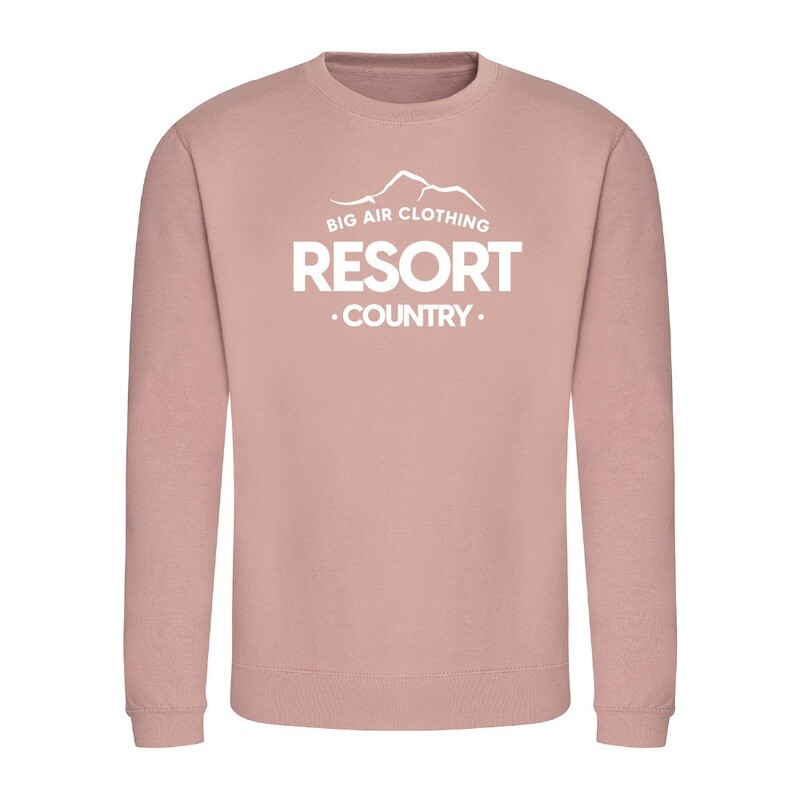 The Ski Resort Sweatshirt - Dusty Pink