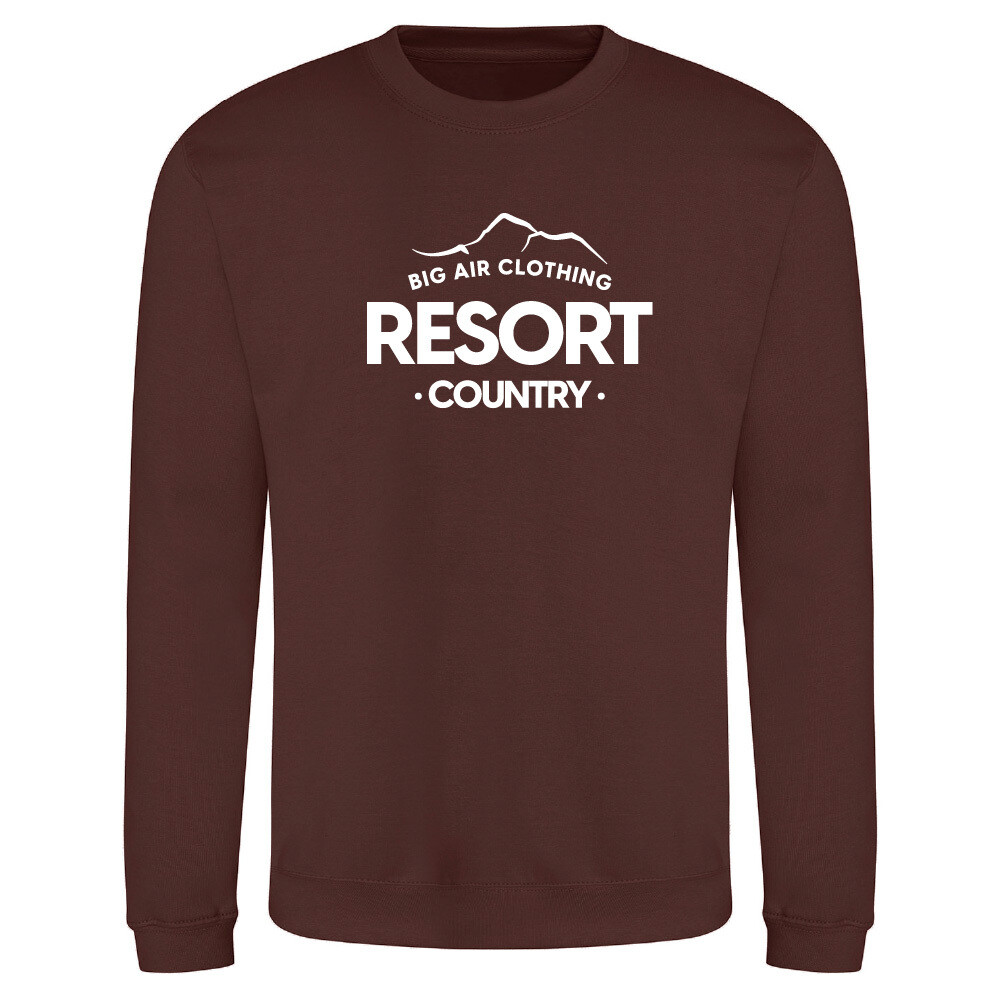 The Ski Resort Sweatshirt - Chocolate Fudge Brownie