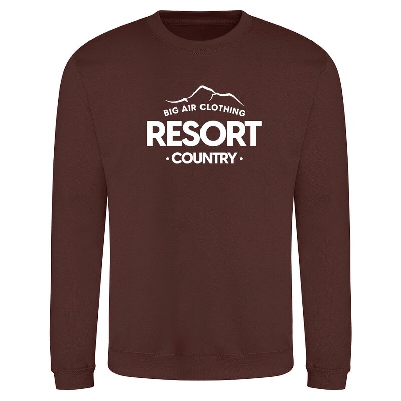 The Ski Resort Sweatshirt - Chocolate Fudge Brownie