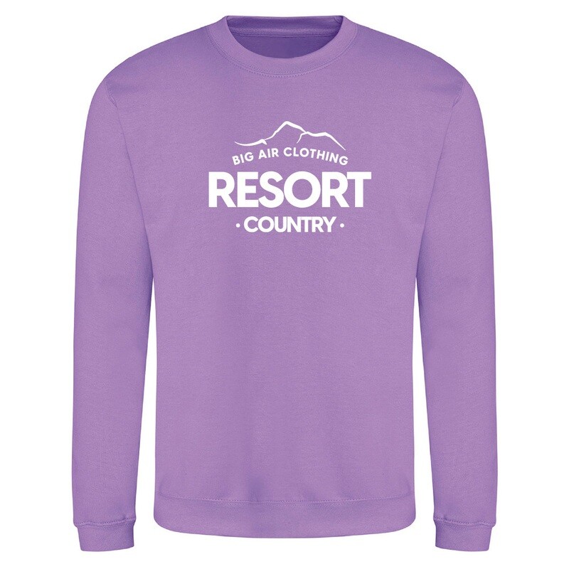 The Ski Resort Sweatshirt - Digital Lavender