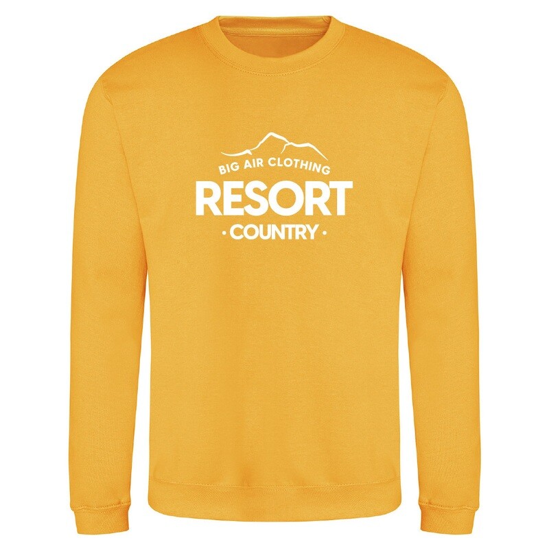The Ski Resort Sweatshirt - Gold