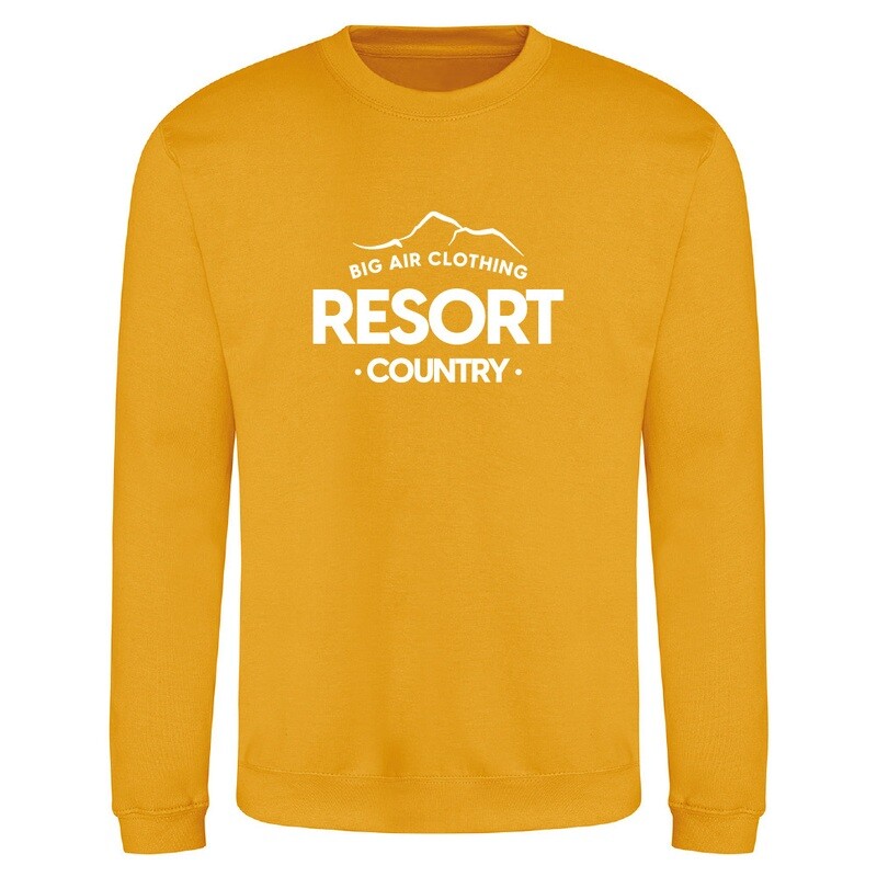 The Ski Resort Sweatshirt - Mustard