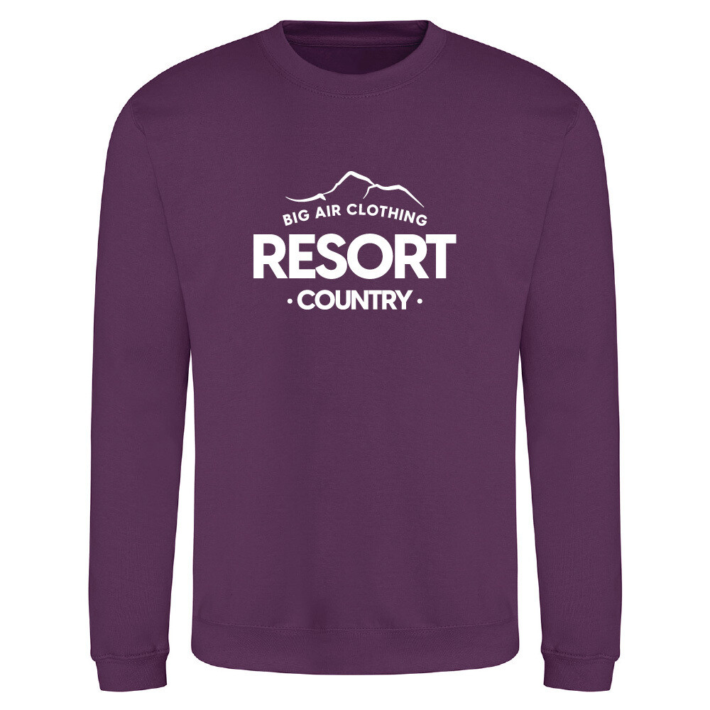 The Ski Resort Sweatshirt - Plum