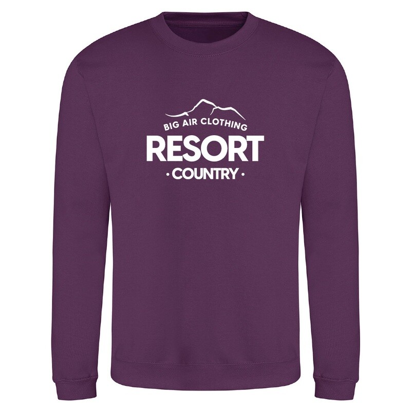 The Ski Resort Sweatshirt - Plum